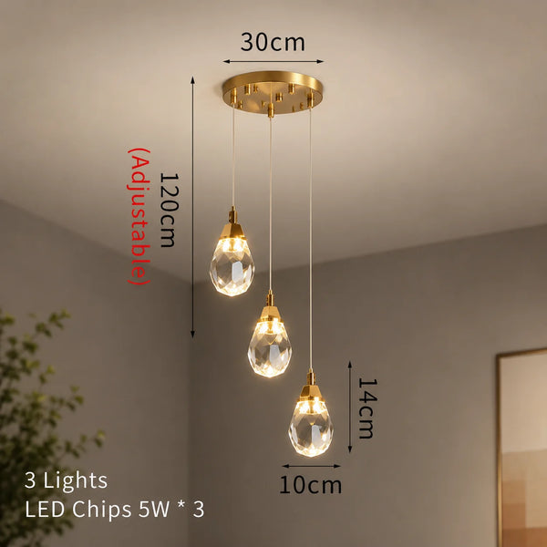Elodie Spiral Crystal Chandelier
