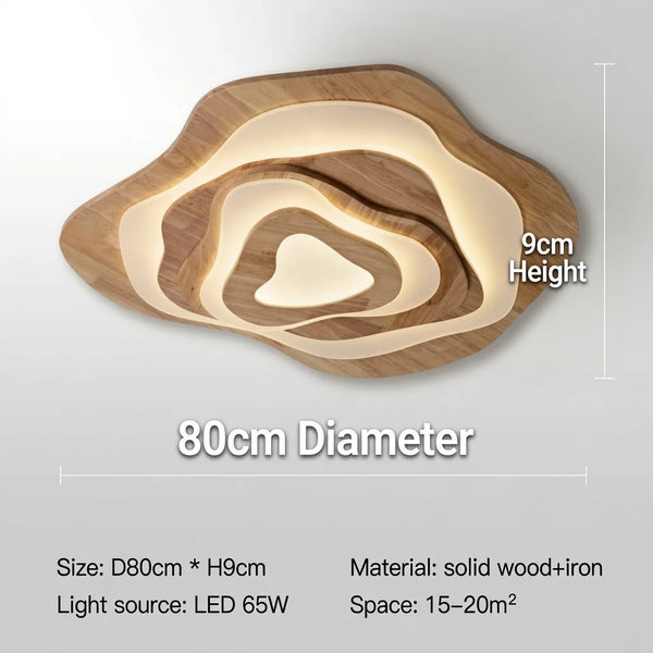 Zynella Zayden Wooden Rattan LED Pendant