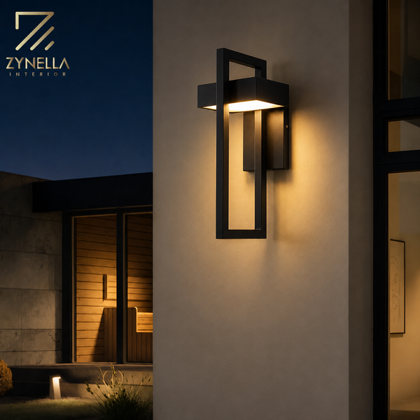 Zynella Titan: Modern Stainless Steel Outdoor Sconce (IP65 Waterproof)