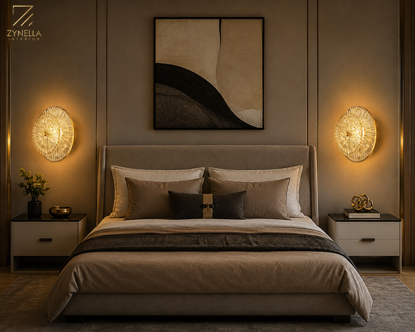 Zynella Glass Post-Modern Wall Light