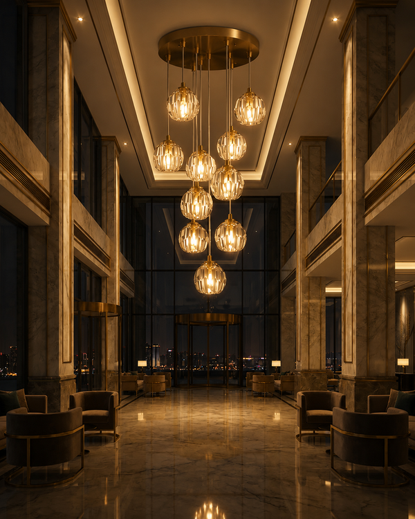 Elvi Crystal Modern Pendants