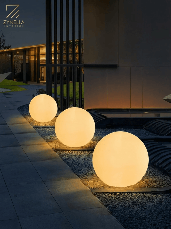 Zynella Orbital: 360° Atmosphere Spherical Garden Lamp (IP65)