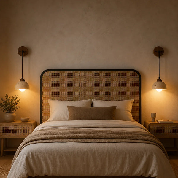 Isla Glow Travertine Wall Lamp