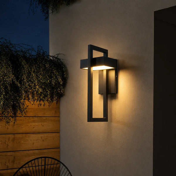 Zynella Titan: Modern Stainless Steel Outdoor Sconce (IP65 Waterproof)