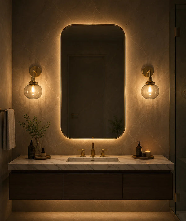 Orla Antique Glass Wall Lamp