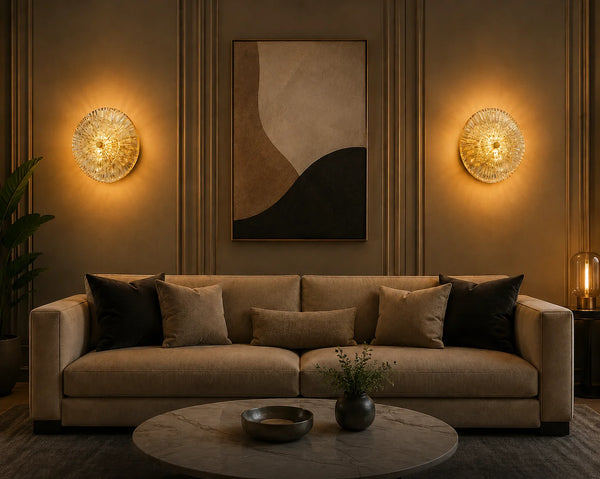 Zynella Glass Post-Modern Wall Light