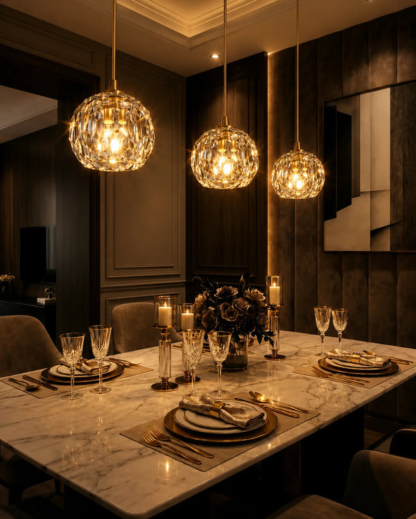 Elvi Crystal Modern Pendants