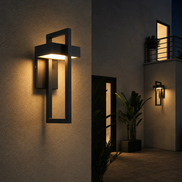 Zynella Titan: Modern Stainless Steel Outdoor Sconce (IP65 Waterproof)