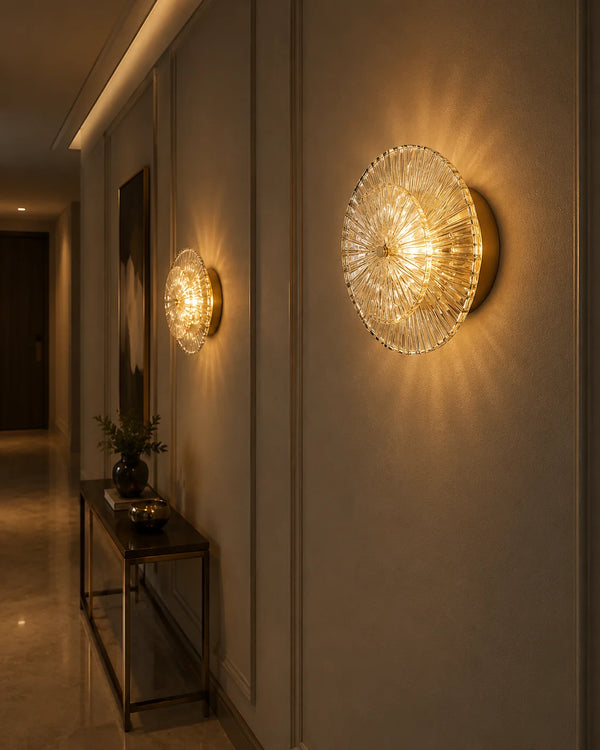 Zynella Glass Post-Modern Wall Light