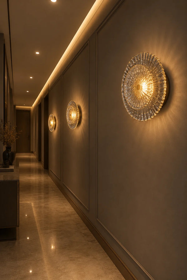 Zynella Glass Post-Modern Wall Light
