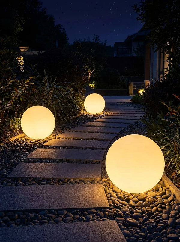 Zynella Orbital: 360° Atmosphere Spherical Garden Lamp (IP65)