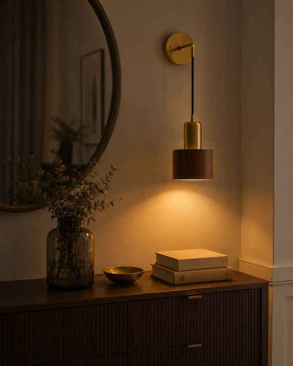 Oakflare Wooden Wall Lamp