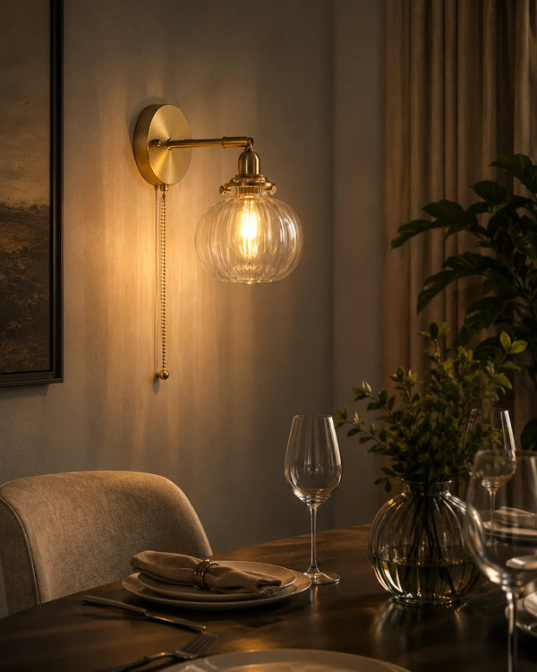 Orla Antique Glass Wall Lamp
