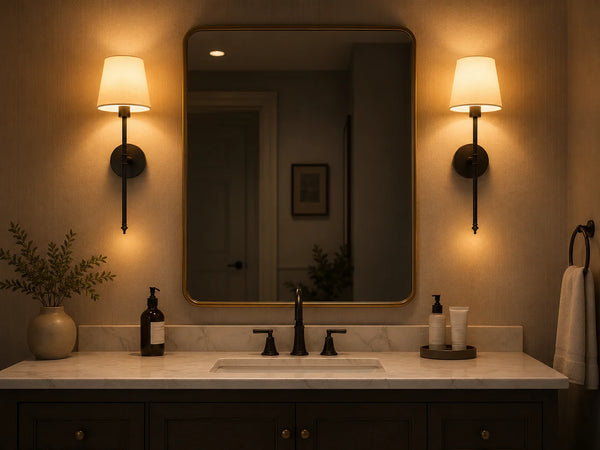 Zynella Renaissance: Wireless Gold Wall Sconces (Set of 2)