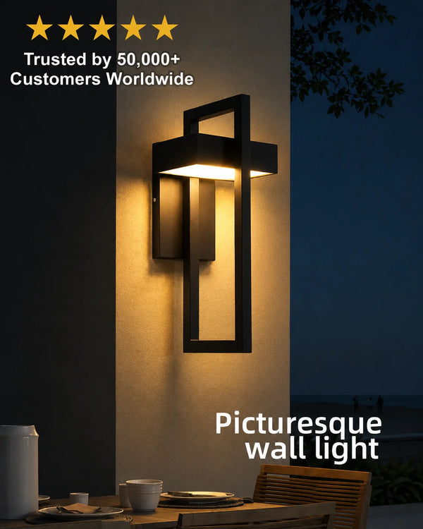 Zynella Titan: Modern Stainless Steel Outdoor Sconce (IP65 Waterproof)