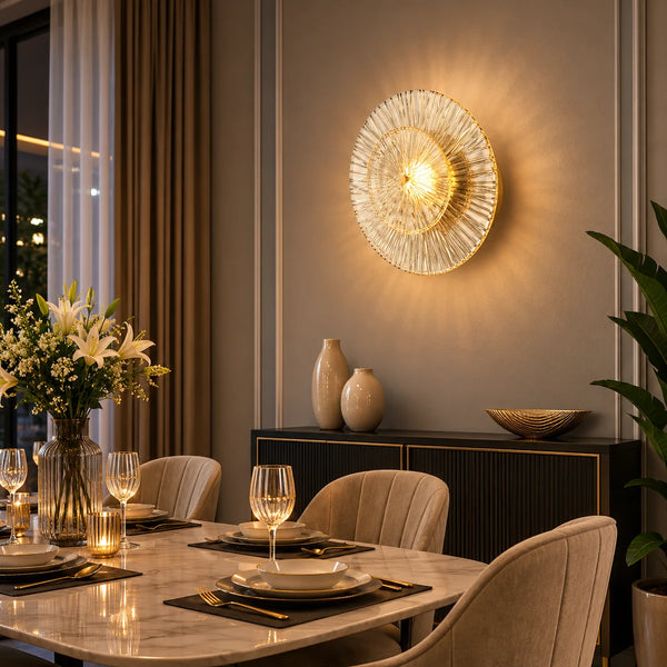 Zynella Glass Post-Modern Wall Light