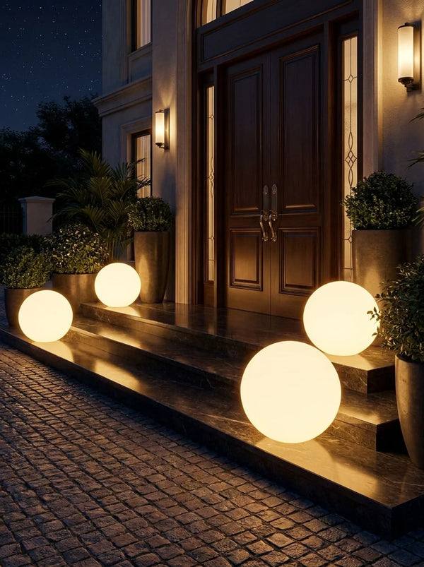 Zynella Orbital: 360° Atmosphere Spherical Garden Lamp (IP65)