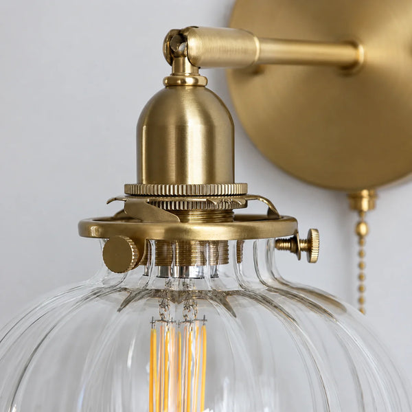 Orla Antique Glass Wall Lamp
