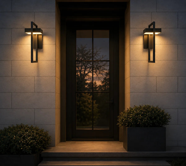 Zynella Titan: Modern Stainless Steel Outdoor Sconce (IP65 Waterproof)