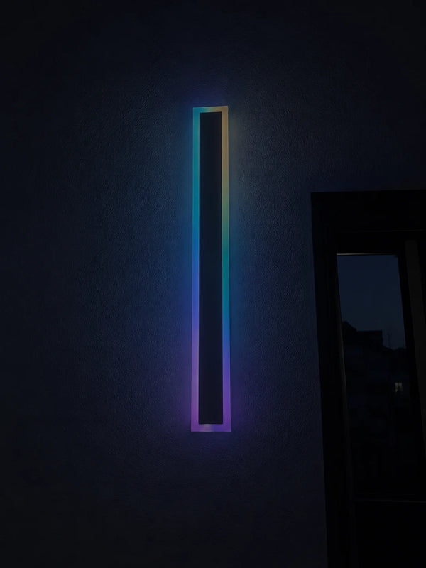Zynella Chroma: Smart WiFi RGB Linear Outdoor Sconce (IP65 Waterproof)
