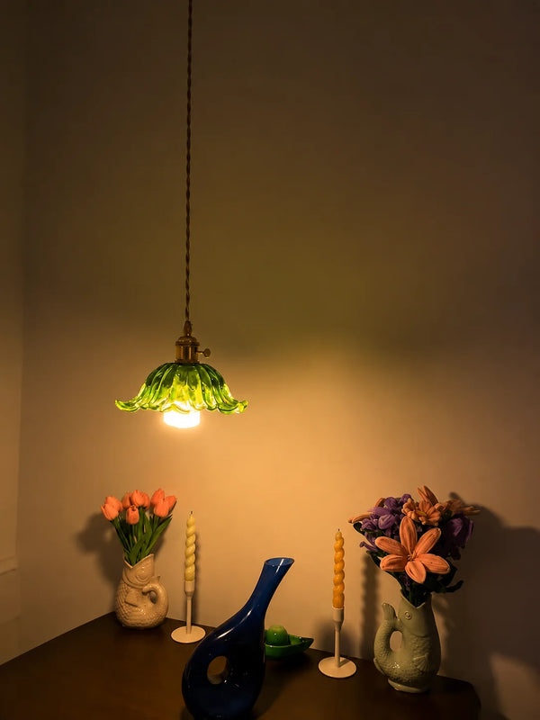 Zynella Petal Glass Pendant