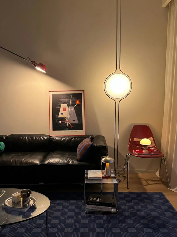Halo Beam Floor To Ceiling Modern Lamp