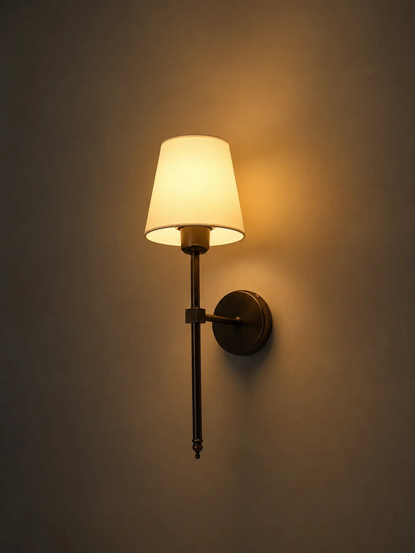 Zynella Renaissance: Wireless Gold Wall Sconces (Set of 2)