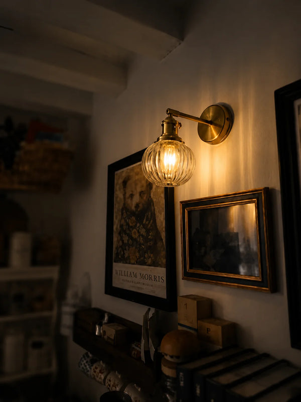 Orla Antique Glass Wall Lamp