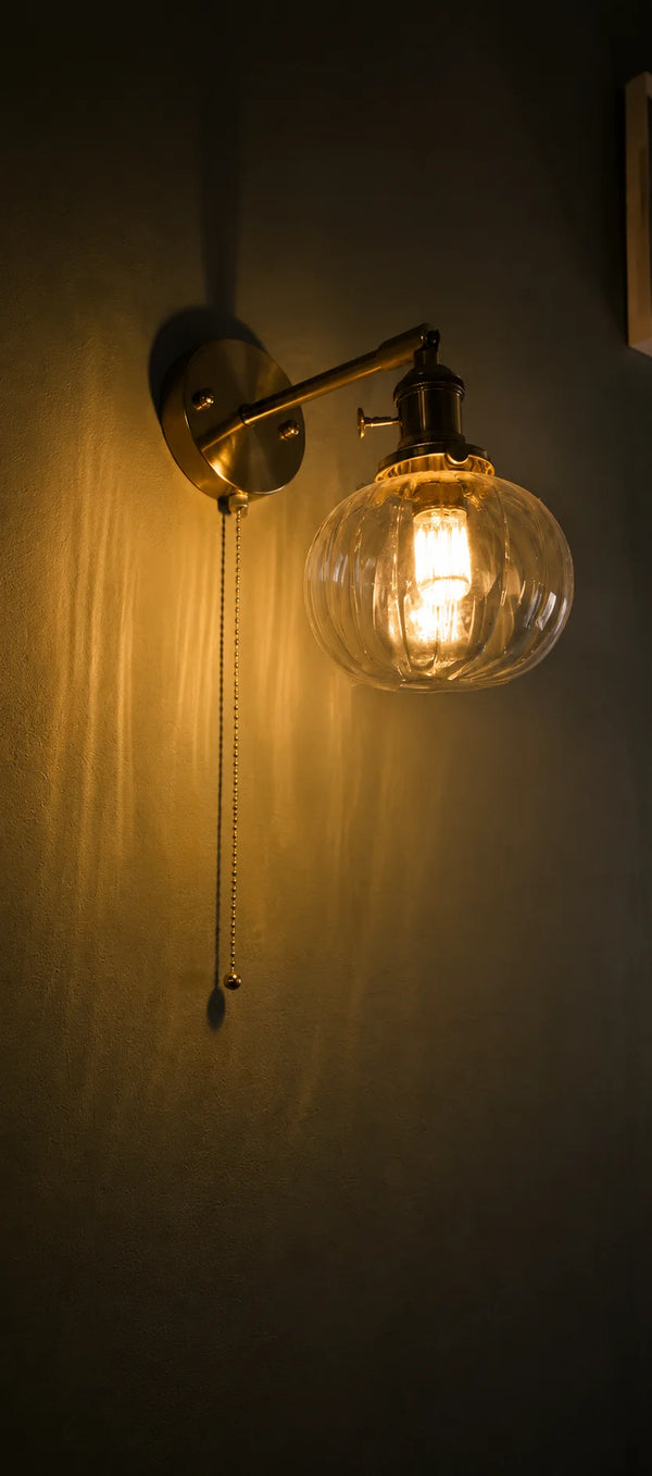 Orla Antique Glass Wall Lamp