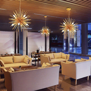 Postmodern firework chandelier Opulent Modern  Ornate Antique Finish Fixture
