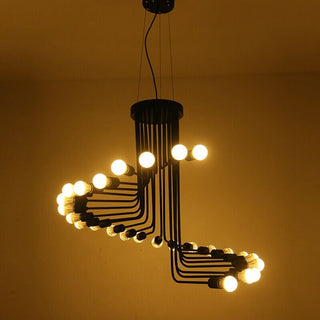 Stella Retro Chandelier Decorative Modern  Bohemian Rattan Woven Pendant