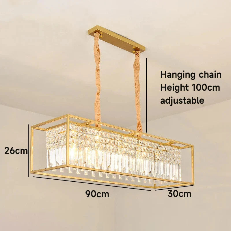 Molly Rectangle Elegant Chandelier