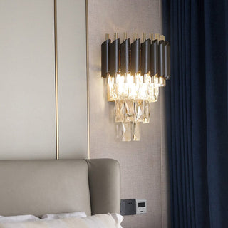 Leonardo Wall Lamp Modern  Contemporary Crystal Statement Fixture