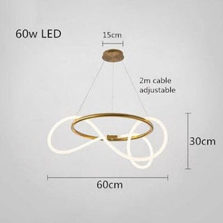 Soran Swirl Lamp Collection Opulent Modern  Sculptural Spiral LED Fixture