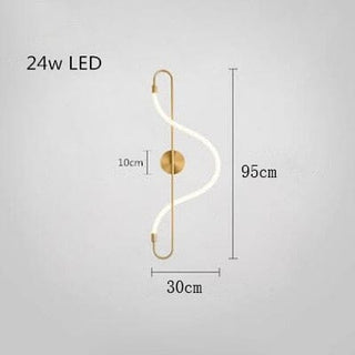 Soran Swirl Lamp Collection Opulent Modern  Sculptural Spiral LED Fixture