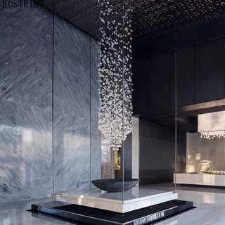 Zynella Modern Stone Chandelier Refined Modern  Contemporary Crystal Statement Fixture