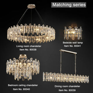 Bertie Chandelier Modern  Luxury Gold Frame Light Fitting