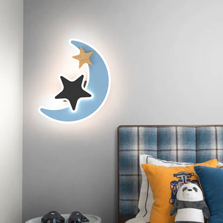 Cartoon Rocket LED Wall Lamp Modern  Luxury Marble Base Table Lamp