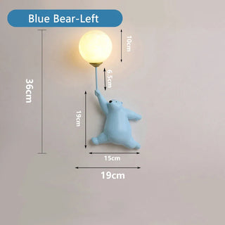 Polar Bear Wall Lamp Premium Modern  Sculptural Spiral LED Fixture
