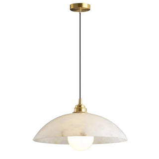 Inigo Marble Alabaster Hanging Lamps Modern  Sculptural Spiral LED Fixture