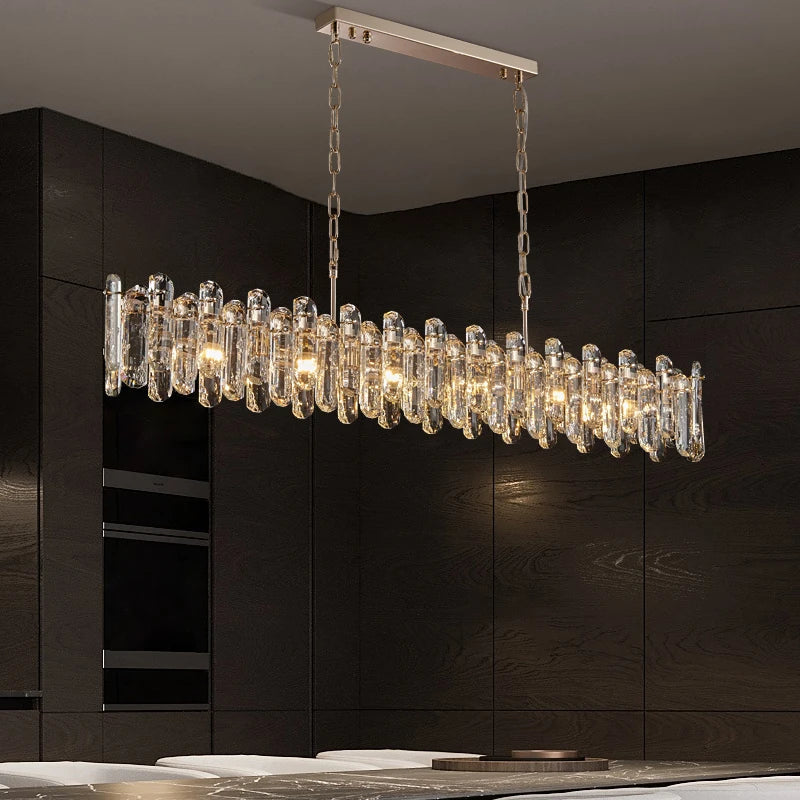 Bertie Chandelier Modern  Luxury Gold Frame Light Fitting - Zynella