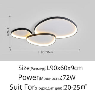 Sage Lamps Modern  Minimalist Round Flush Mount