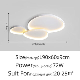 Sage Lamps Modern  Minimalist Round Flush Mount