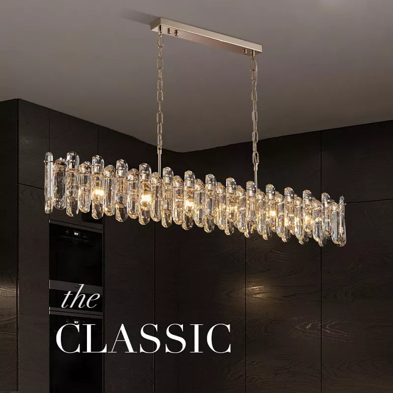 Bertie Chandelier Modern  Luxury Gold Frame Light Fitting - Zynella