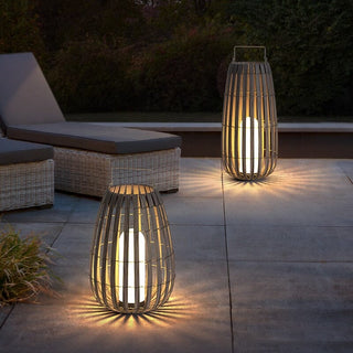 Lina Rattan Lantern Modern  Ornate Antique Finish Fixture