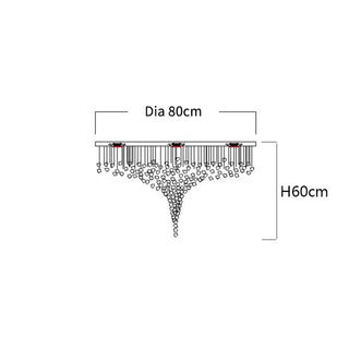 Zynella Modern Stone Chandelier Refined Modern  Contemporary Crystal Statement Fixture