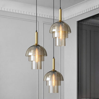Champagne Glass Pendant Modern  Art Deco Inspired Illumination