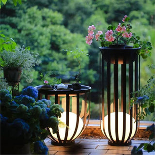 Zynella Flower Pot Table Lamp Modern  Luxury Marble Base Table Lamp