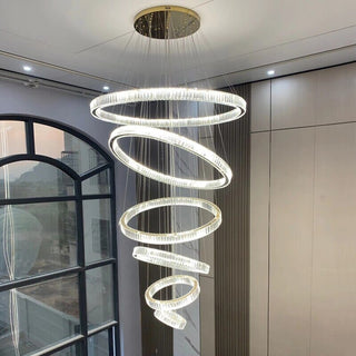 Royal Benedict Crystal Ring Chandelier Opulent Modern  Luxury Gold Frame Light Fitting