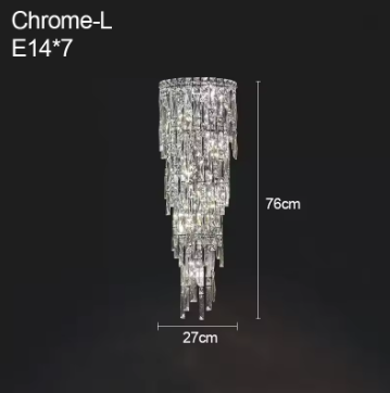 Crystal Rainfall Wall Lamp